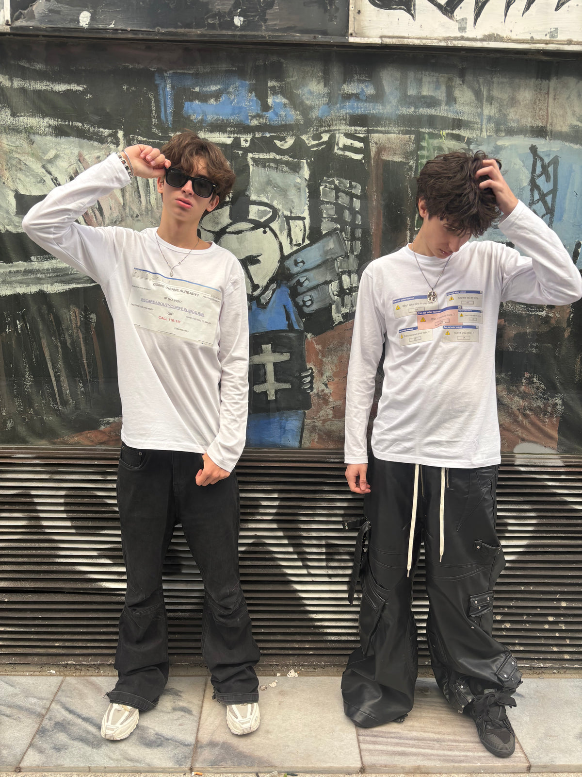"Regret" white longsleeve