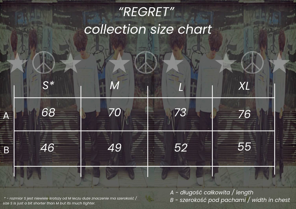 "Regret" white longsleeve